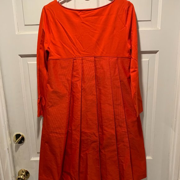 Jil Sander~ Timeless Red Dress w/ Pleated Back. Gorgeous! - Picture 1 of 16